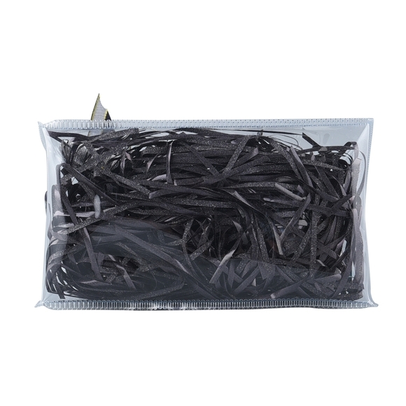 Rabbit Gift Bag ✦ Grey Bunny Plush w/ Raffia ✦ Ambient Lighting Transparent Tote - Picture 6 of 11